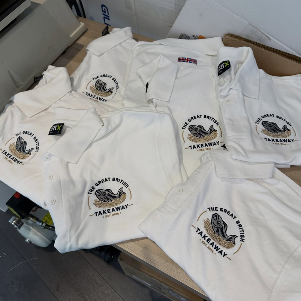 Branded polo shirts